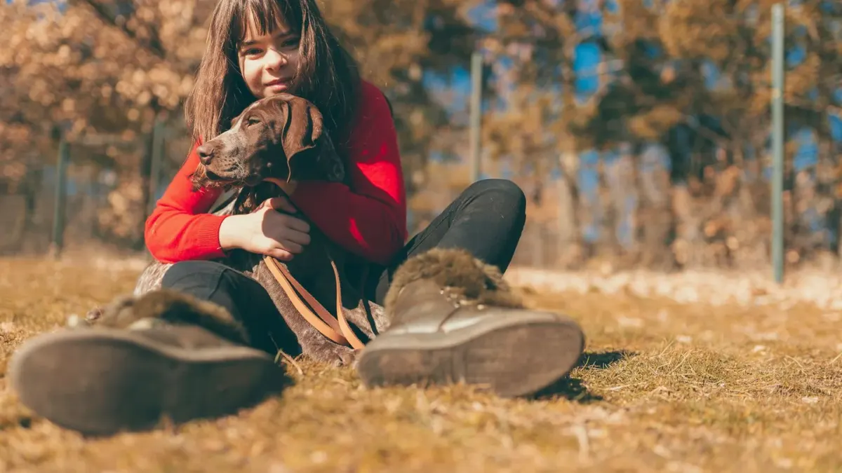 Dog training outdoors